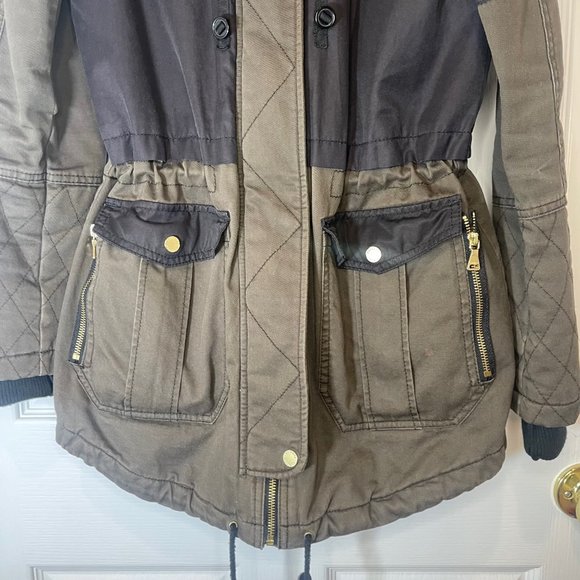 Express Black & Green Contrast Jacket Coat - XS - Picture 3 of 16